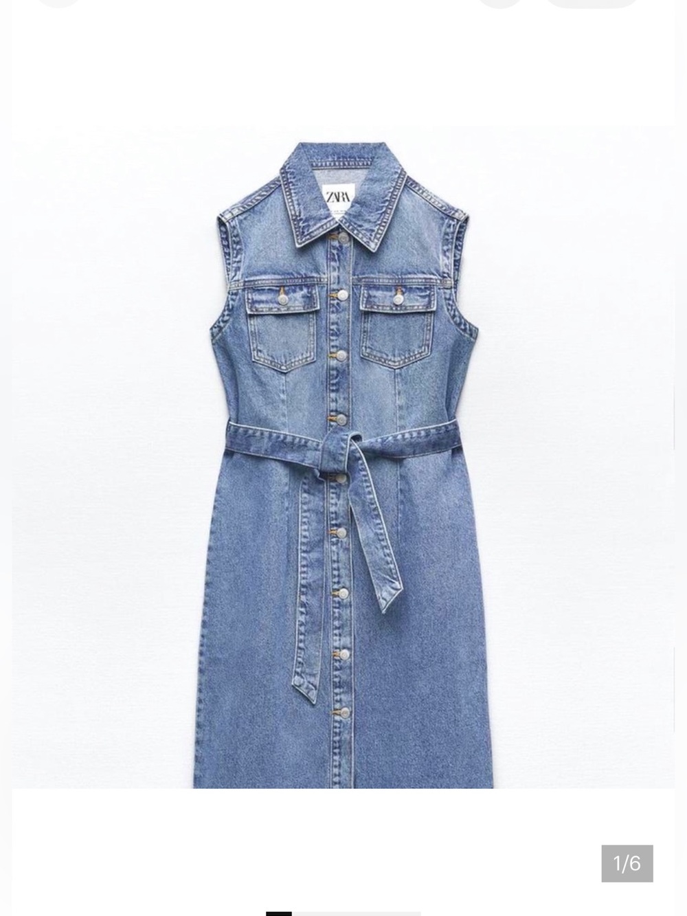 Zara Denim Midi Dress